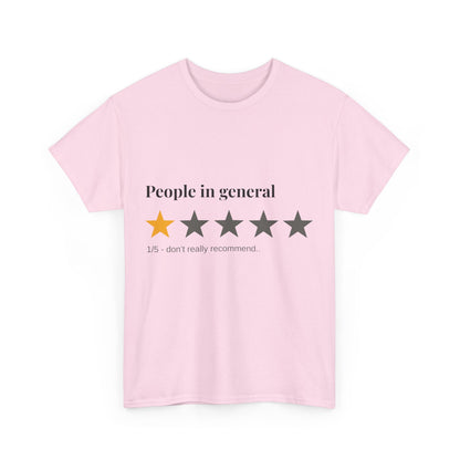 "People in General – 1/5 Stars" T-Shirt