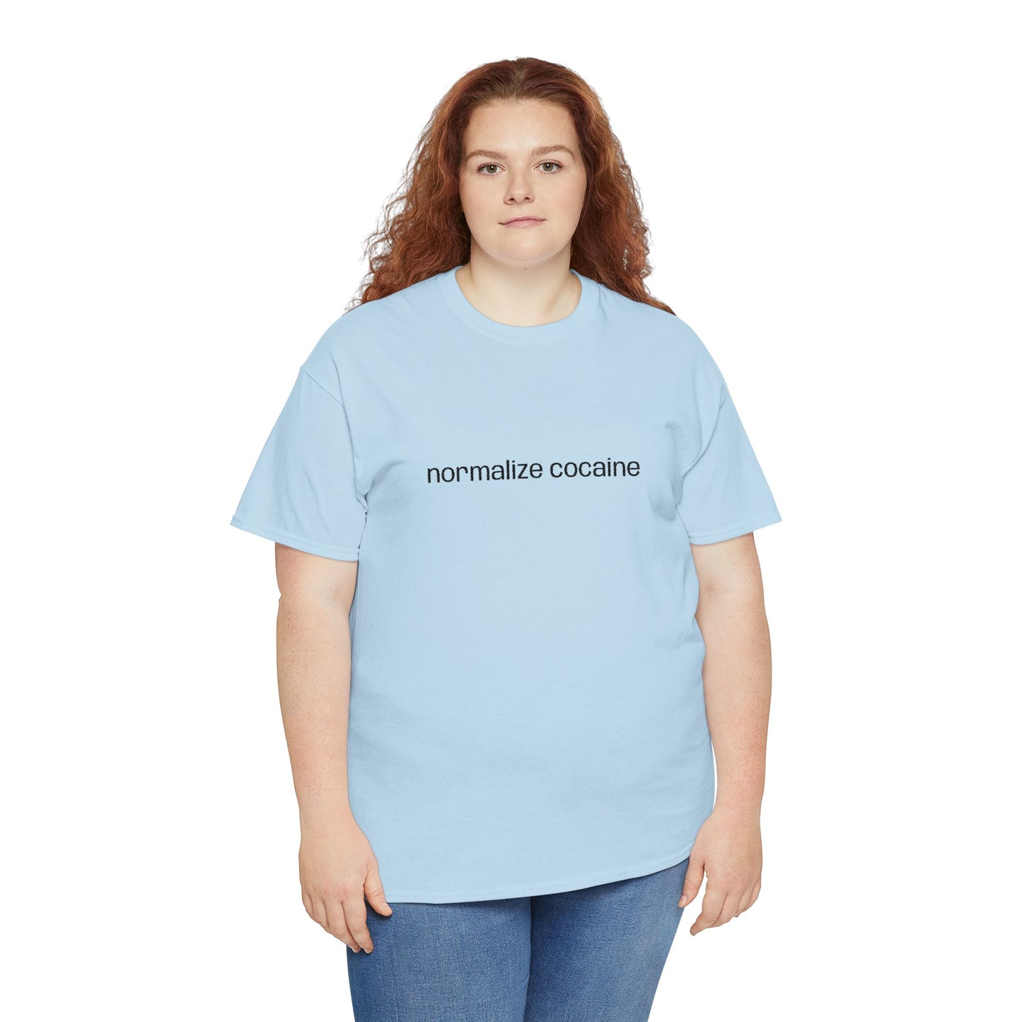 "normalize cocaine" Embroided T-Shirt