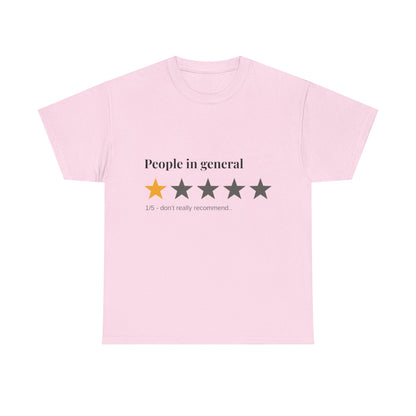 "People in General – 1/5 Stars" T-Shirt